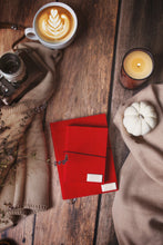 Načítať obrázok do zobrazovača galérie, Zápisník čisté strany veľkosť A6/A5, červený