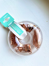 Načítať obrázok do zobrazovača galérie, Madrid Papel kancelárske sponky a binder klipy, rose gold