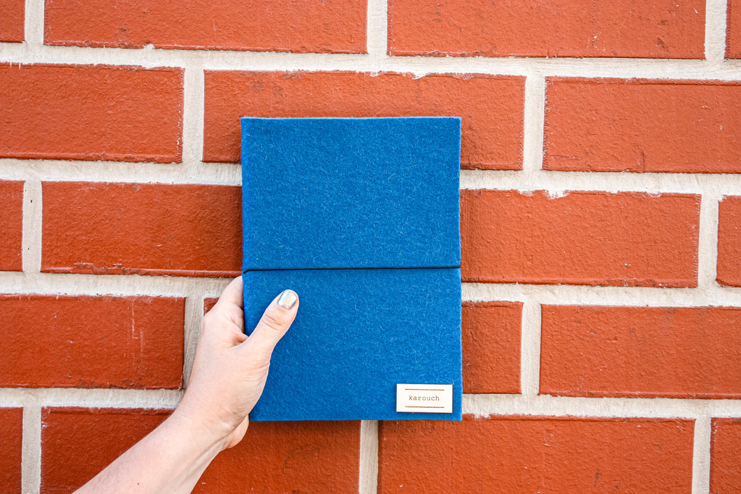 Zápisník čisté strany veľkosť A5 blu