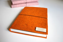 Načítať obrázok do zobrazovača galérie, Zápisník čisté strany veľkosť A6/A5, pomarančový melír
